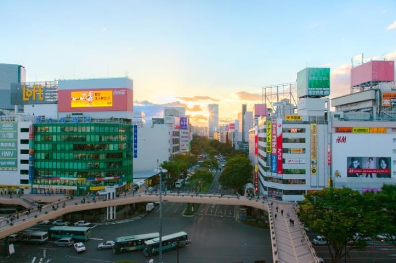 仙台駅前の画像