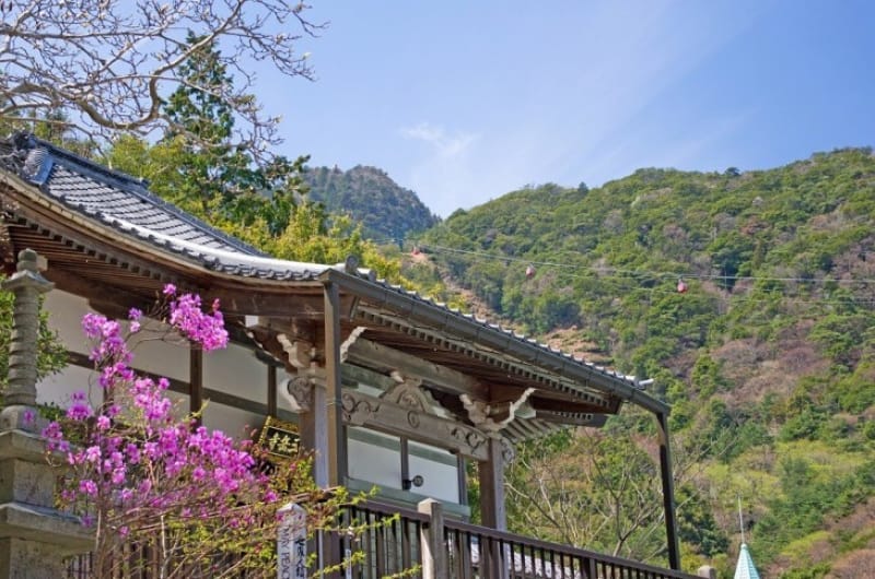 現在は恋結びの寺として人気「三嶽寺」