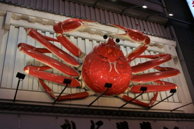 100052:5-2.名物看板「かに道楽」に「くいだおれ人形」