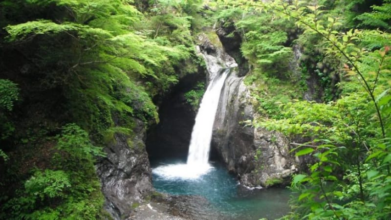 94160:山奥に秘められた滝です