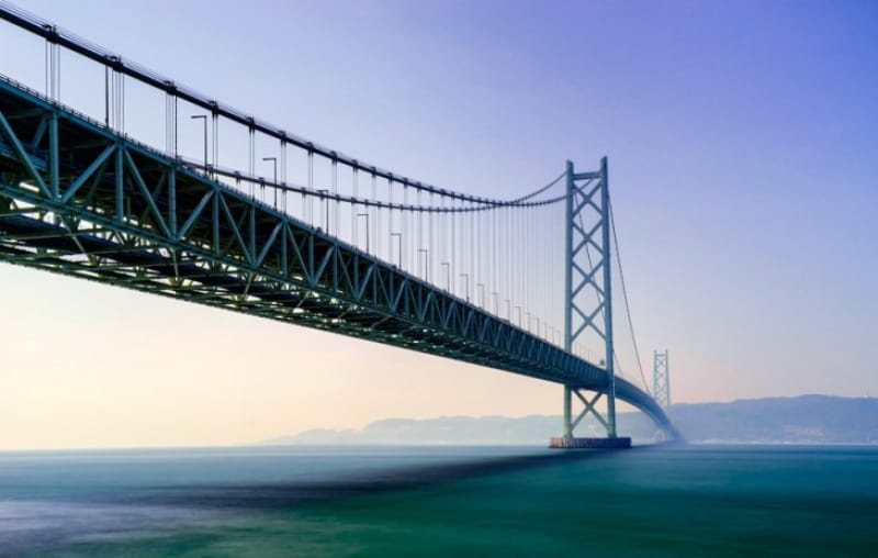 世界最長の吊り橋・明石海峡大橋