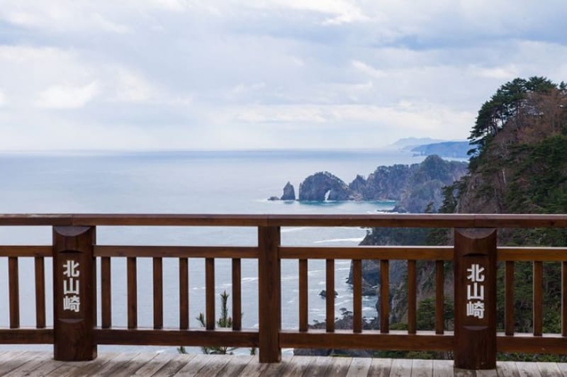 リアス式海岸を一望・北山崎展望台